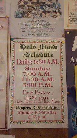 pink sisters quezon city mass schedule|Mass Schedule of Pink Sisters's Convent, Baguio City.
